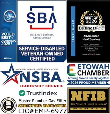 All American HVAC Services Award